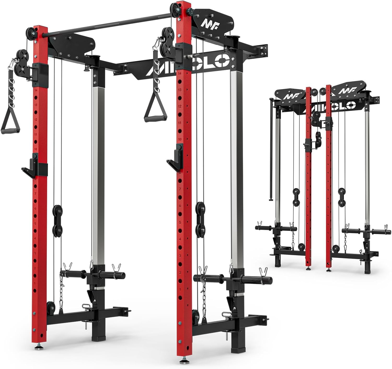 Detalle de Mikolo Folding Squat Rack Wall-Mounted