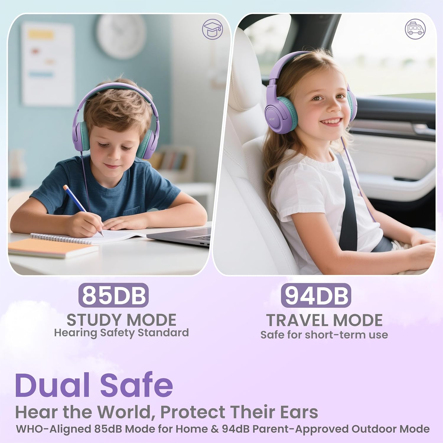 Detalle 2 de Acer Kids Headphones 85 dB