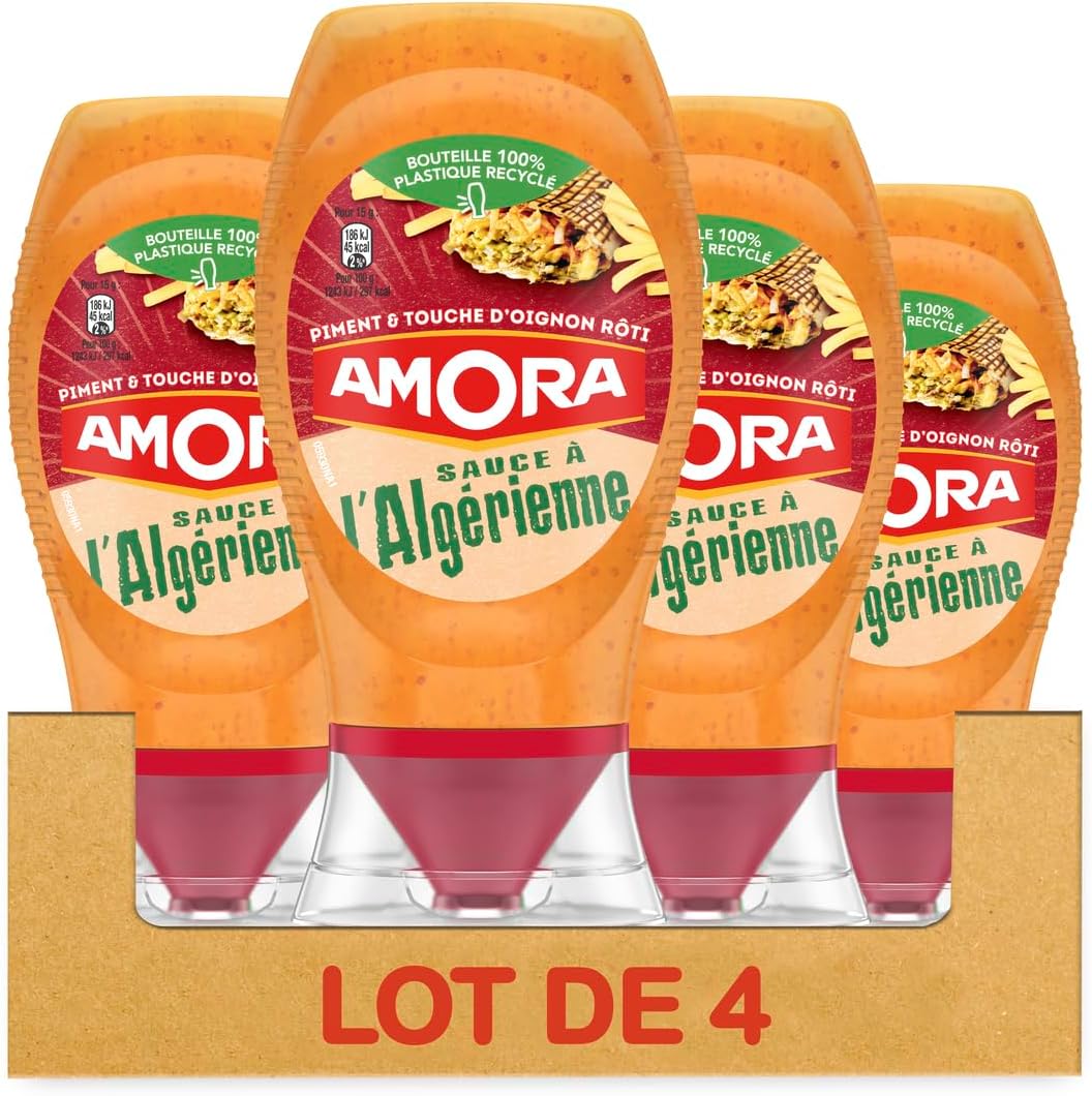 Detalle de Amora Sauce à l'Algérienne – Lot de 4 bouteilles 250 g