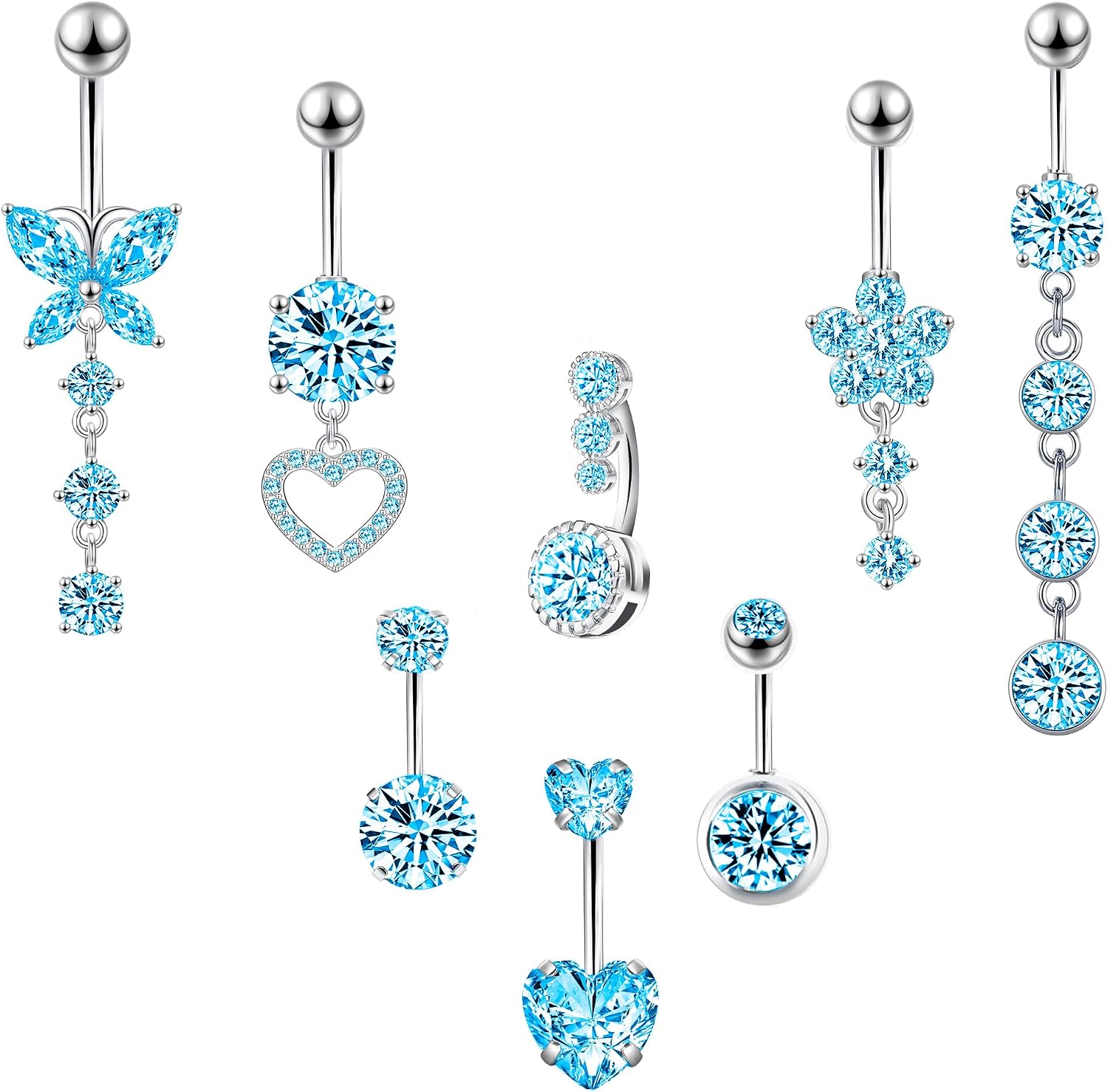Thumbnail 6 de LEE&RO Belly Button Rings, 316L Stainless Steel