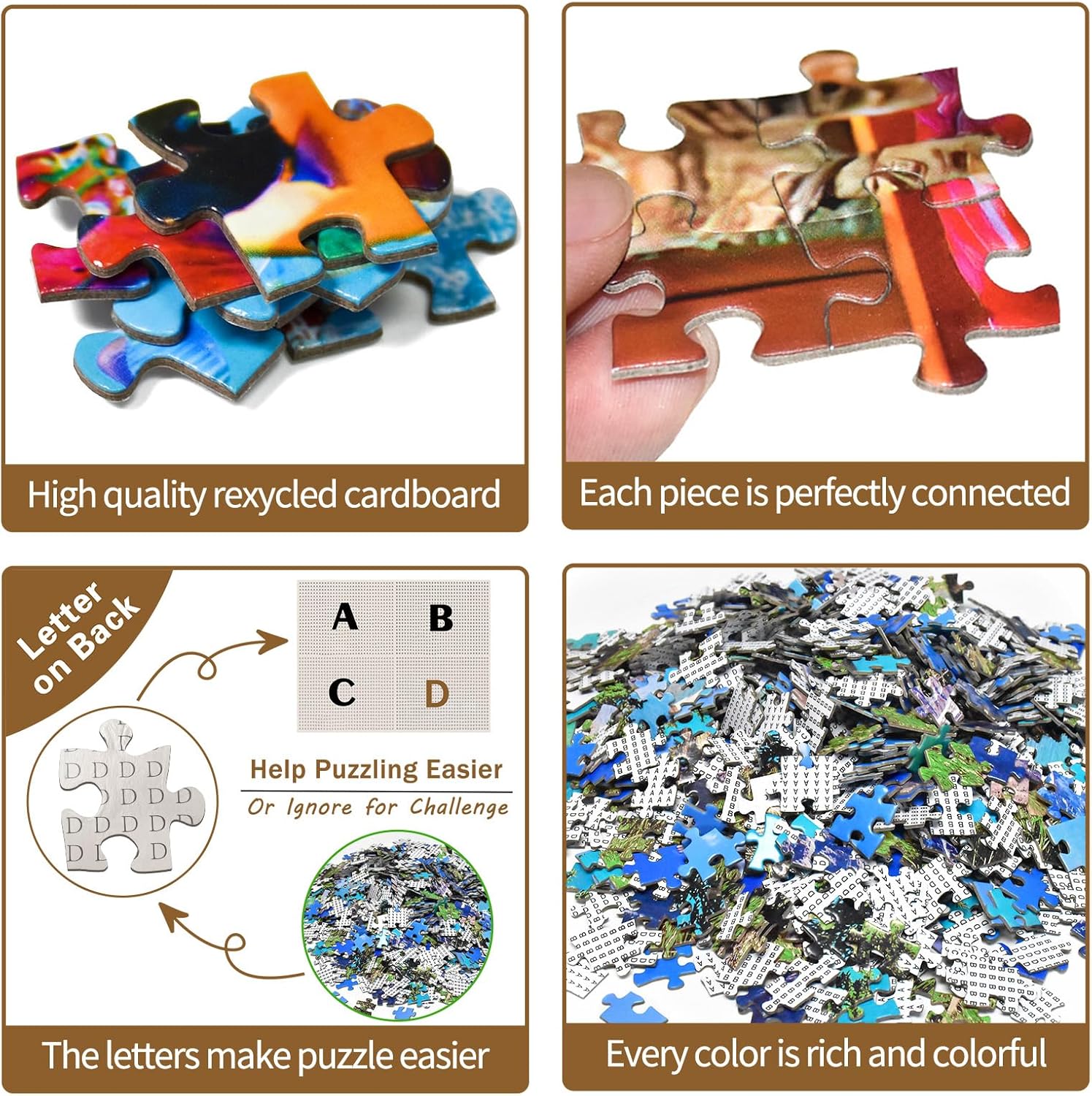 Thumbnail 2 de Fashion Cat 1000-Piece Jigsaw Puzzle for Adults (70cm x 50cm) – Jigsaw Puzzles Educational Game