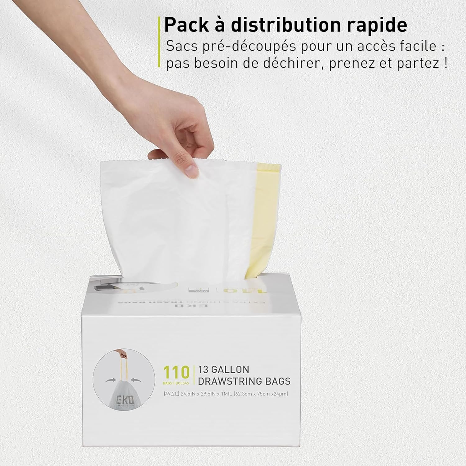 Detalle de EKO 110 sacs poubelle 50 L đź—‘