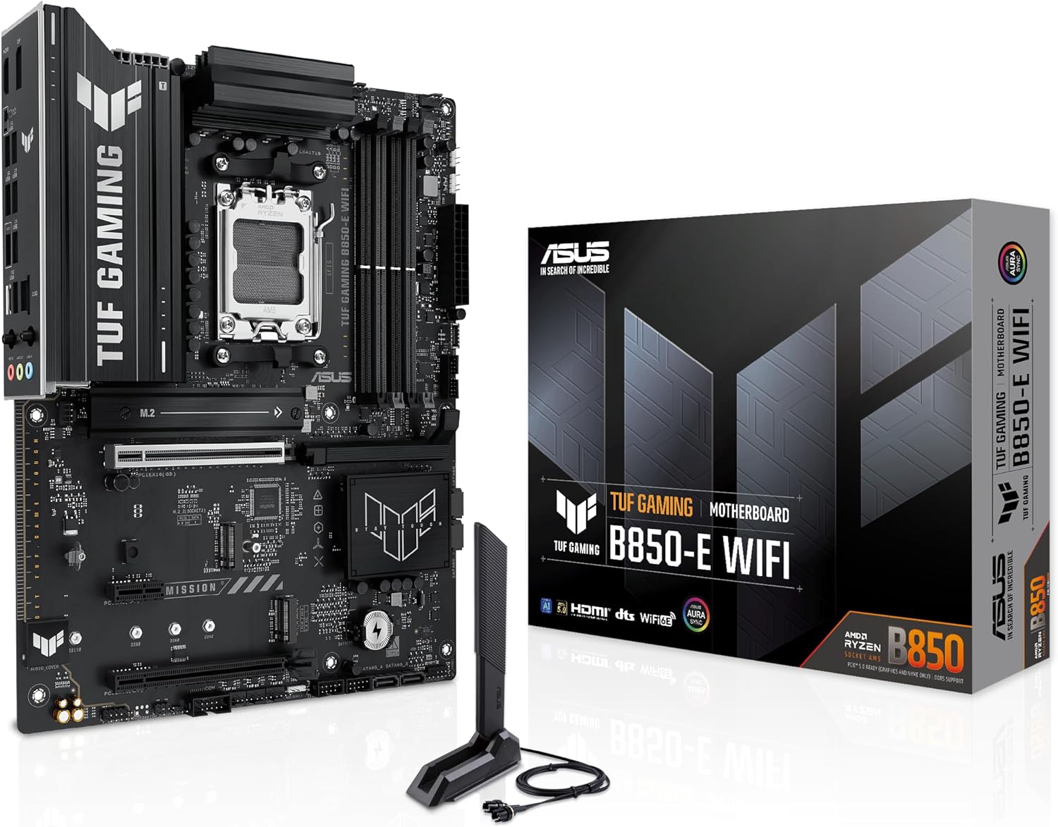 ASUS TUF Gaming B850-E Mainboard für AMD AM5 (Sockel AM5, Ryzen 9000) mit WiFi 6E, PCIe 5.0 und M.2