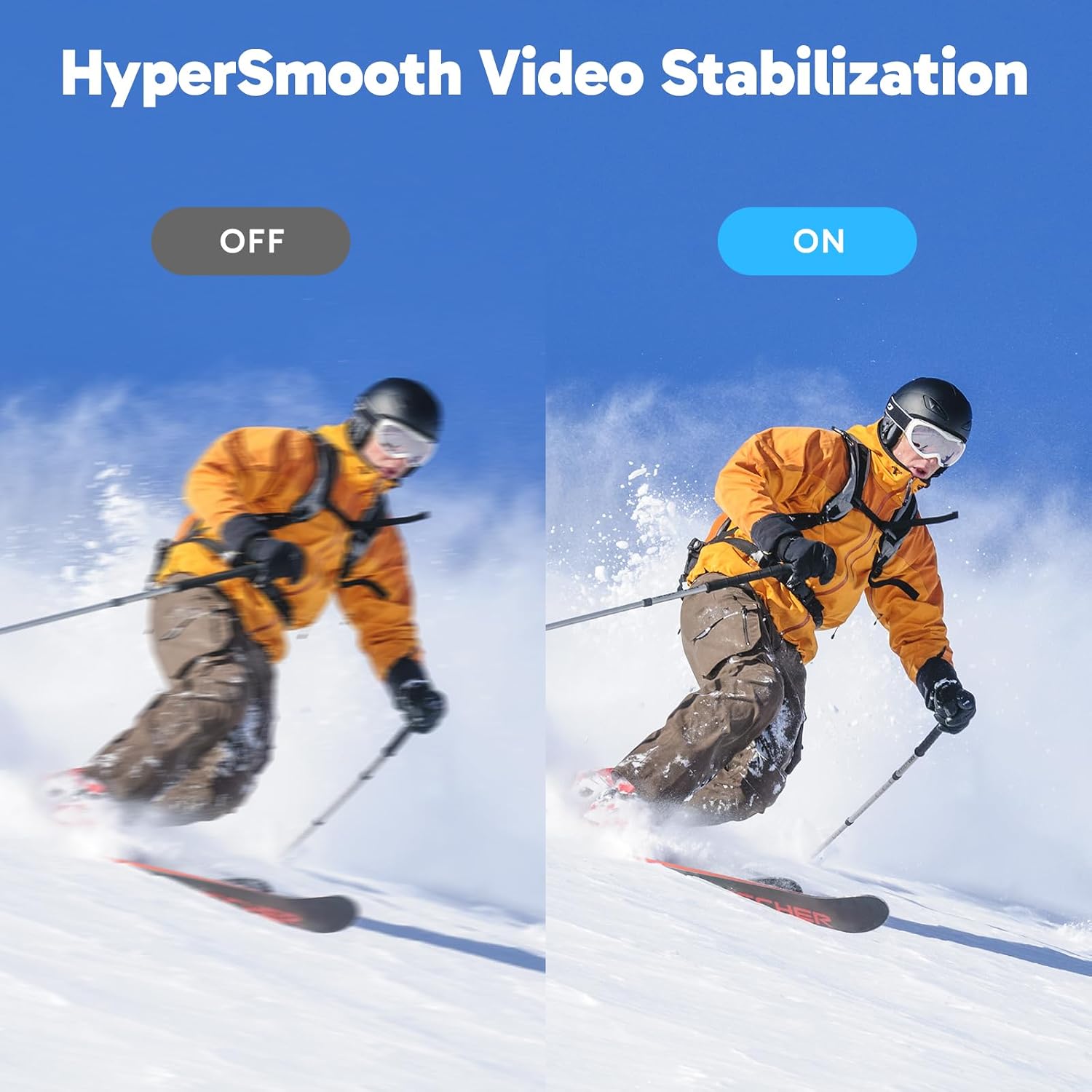 Detalle 2 de AKASO EK7000 Pro : caméra sport 4K étanche jusqu’à 40 m, écran tactile et stabilisation EIS