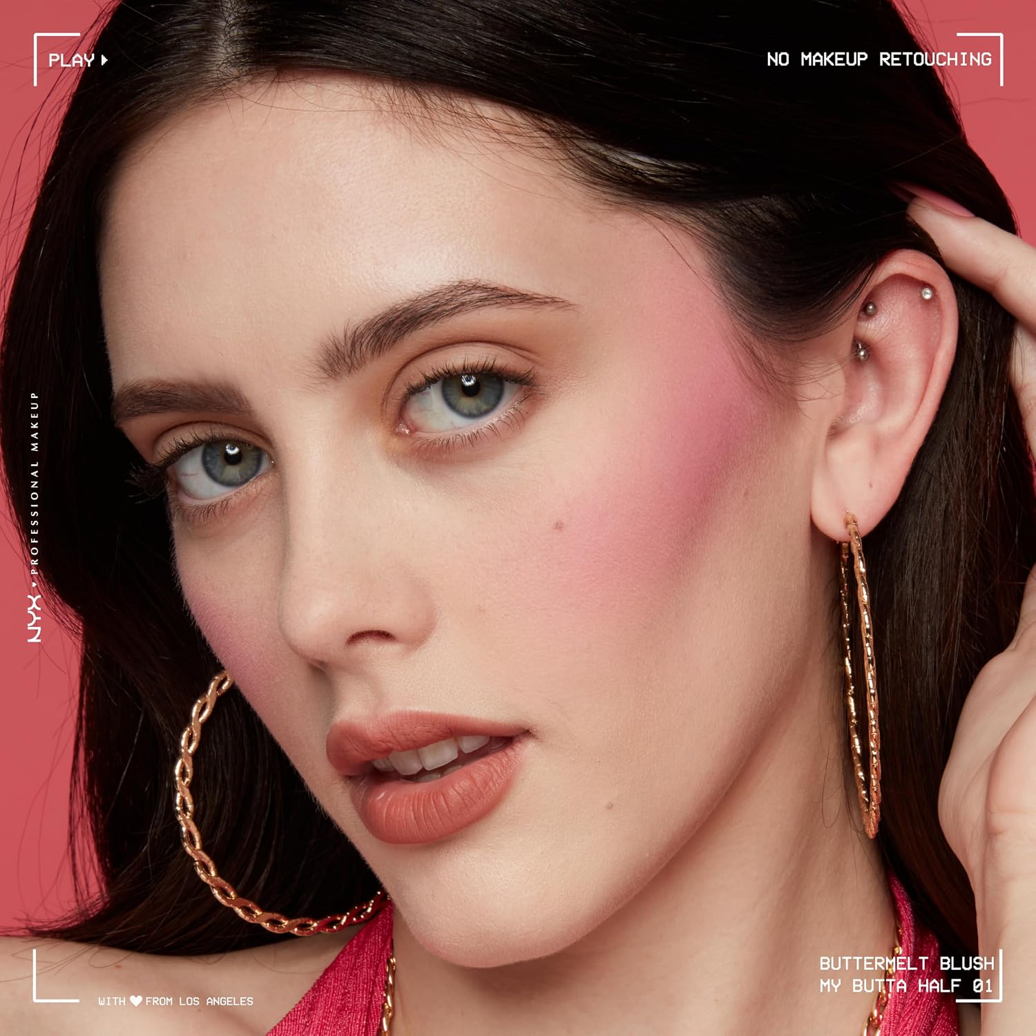 Detalle de NYX Professional Makeup Buttermelt Blush 01 My Butta Half – cremige Textur mit Shea‑, Mandel- und Mangobutter