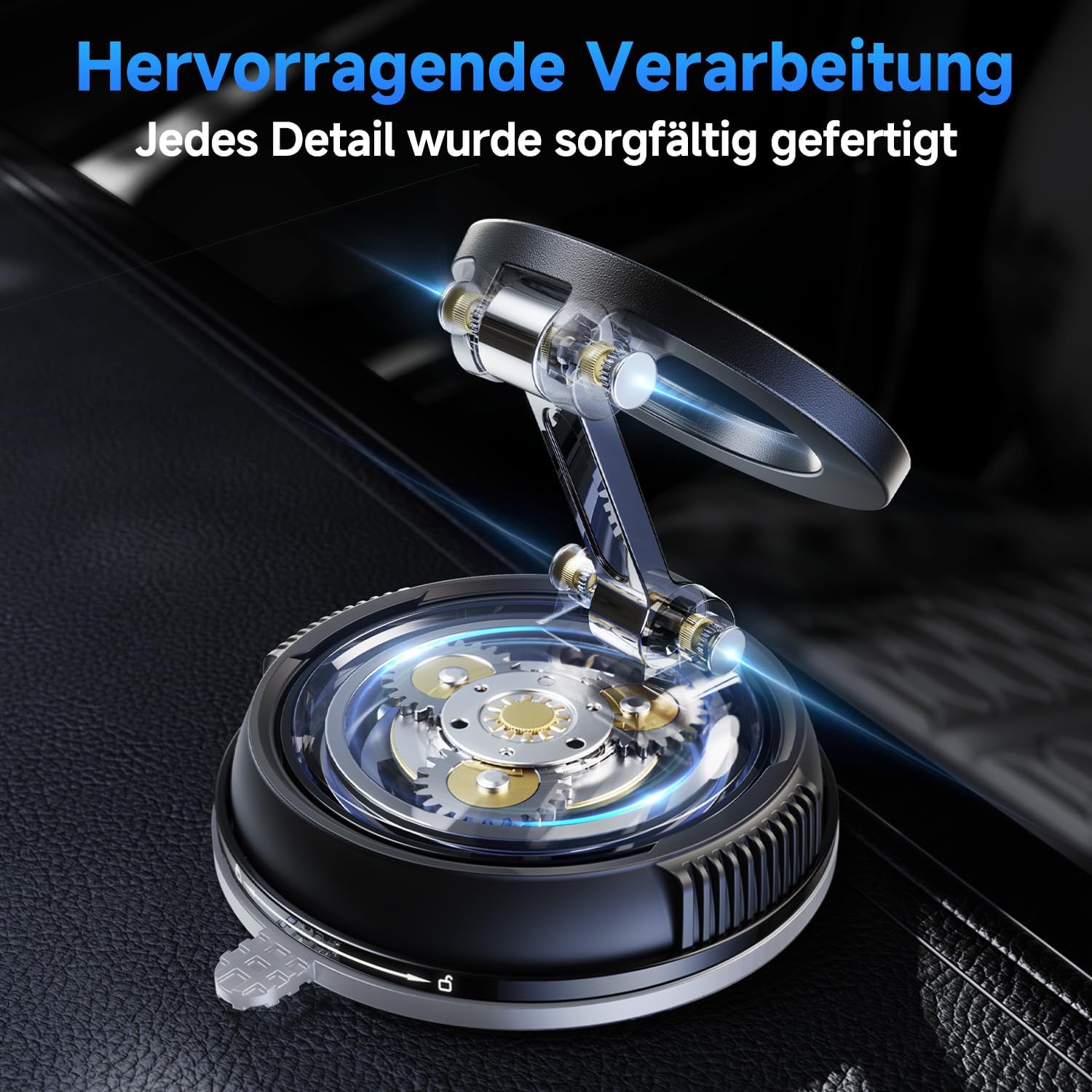 Thumbnail 6 de Moeila Vakuum Handyhalterung Auto für MagSafe – magnetische 360° Halterung mit Doppelgelenk, mattschwarz