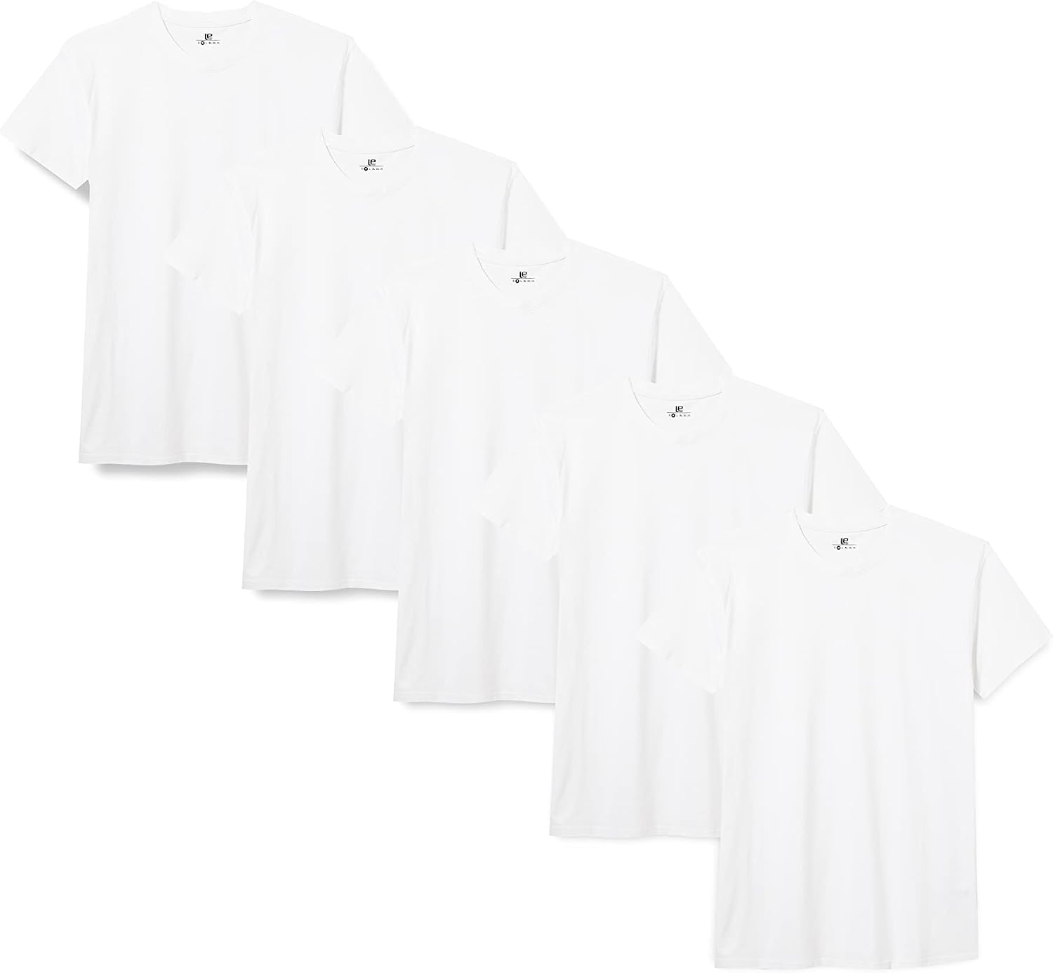 Detalle de Lower East Basic Rundhals T-Shirts 3er Pack