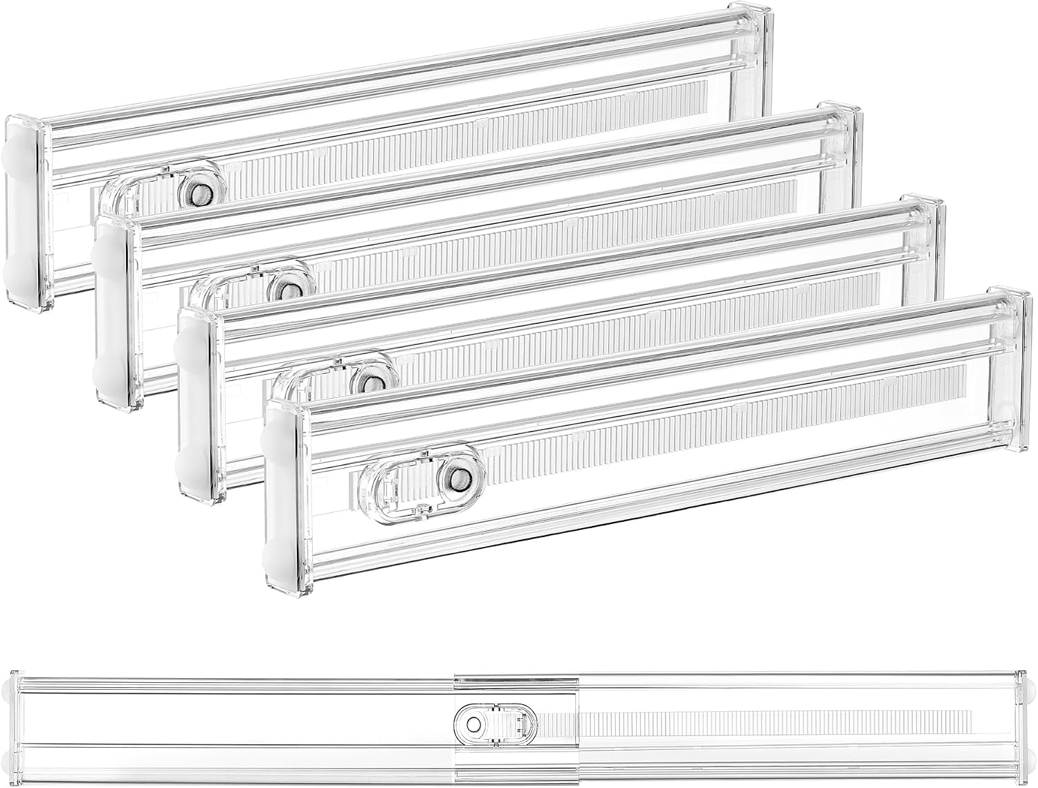 Detalle de Vtopmart 4 Pack 2.36" Short Upgrade Drawer Dividers