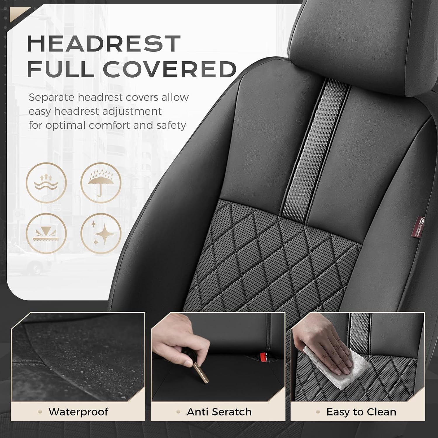 Detalle de Coverado Car Seat Covers Full Set
