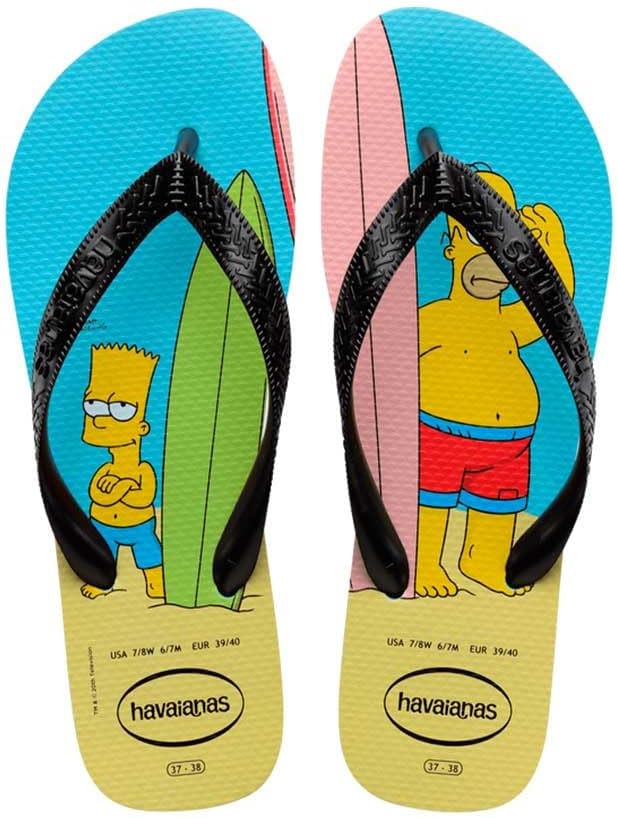 Thumbnail 6 de Havaianas Simpsons infradito unisex per adulti bianco/blu