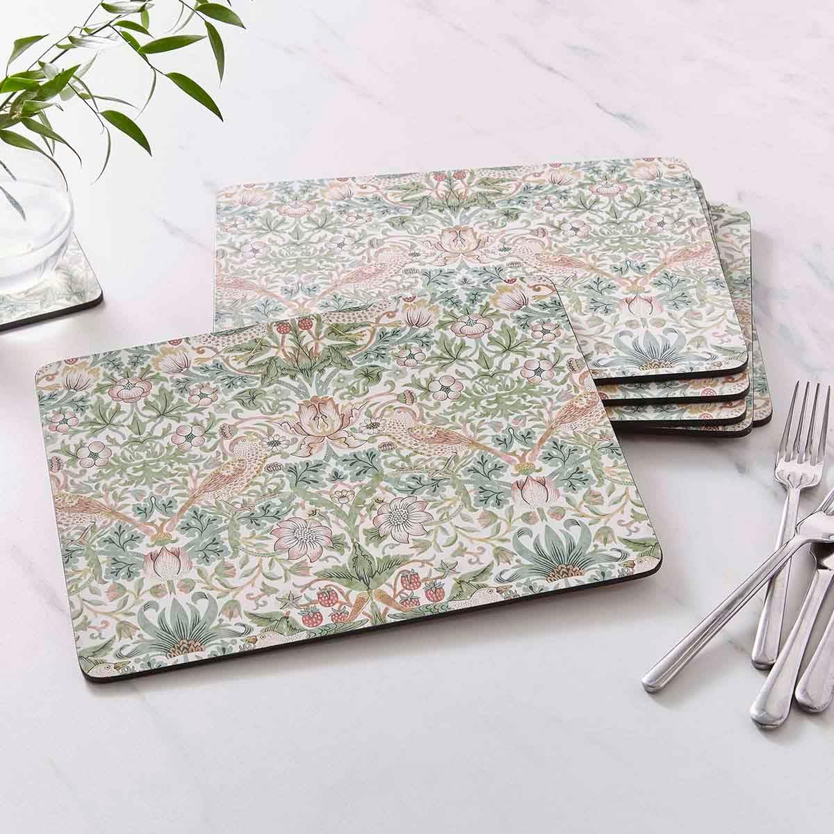 Thumbnail 5 de Lot de 6 Sets de Table Motif Voleur de Fraises Vert