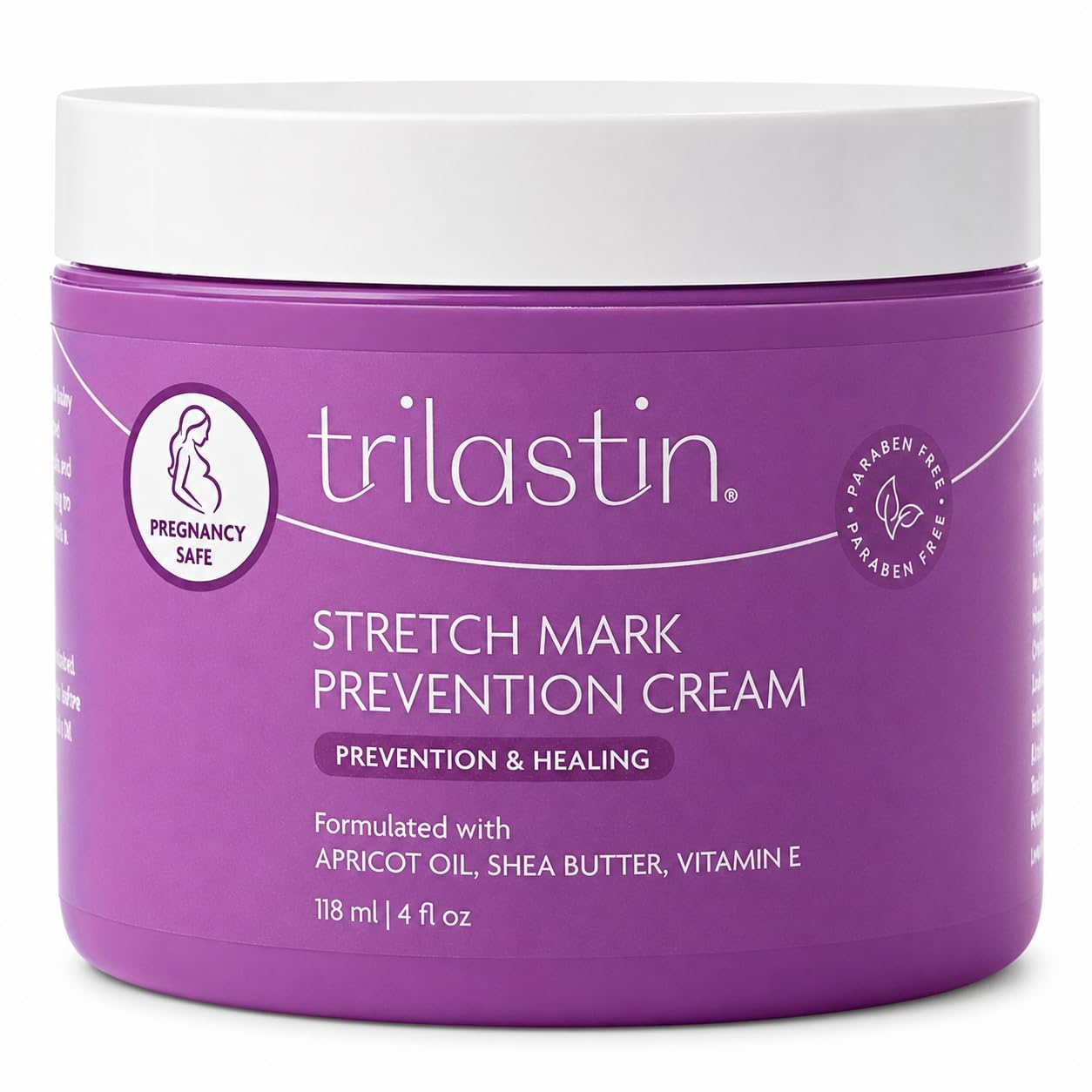 Detalle de TriLASTIN Pregnancy Stretch Mark Cream 4 Fl Oz