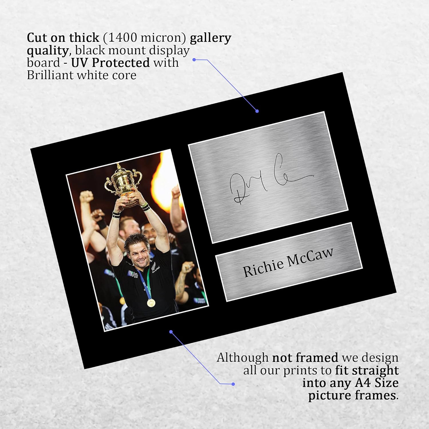 Thumbnail 2 de HWC Trading Richie McCaw A4 signed print 📷