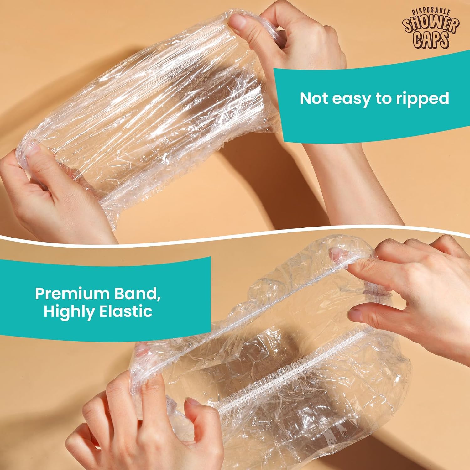 Detalle 2 de LEOBRO Disposable Shower Caps 100 pcs, 17.3 in