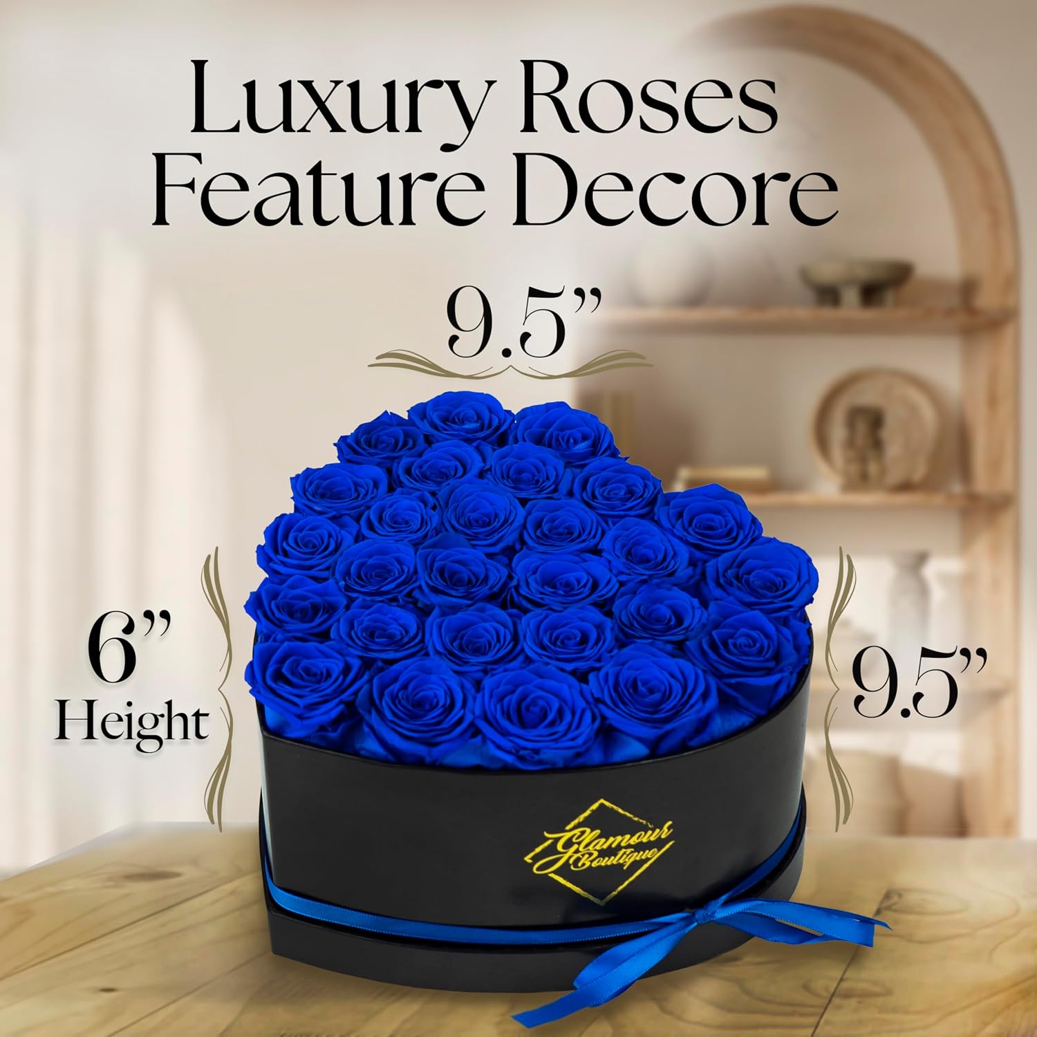 Thumbnail 5 de GLAMOUR BOUTIQUE 27 Heart Box preserved roses 🌹