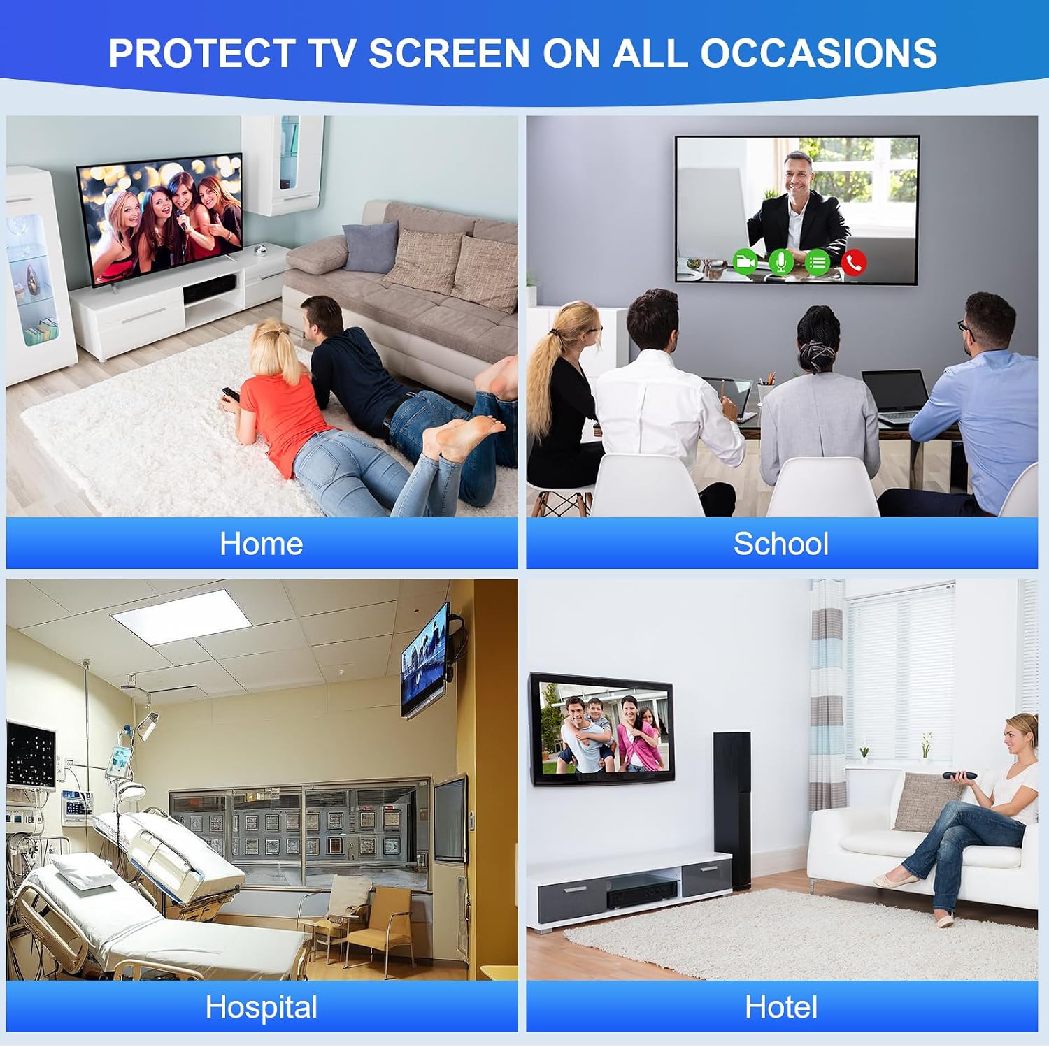 Thumbnail 6 de Olycism 55 Inch TV Screen Protector – Ultra Clear, Anti-Fingerprint Acrylic Shield for TVs & Monitors