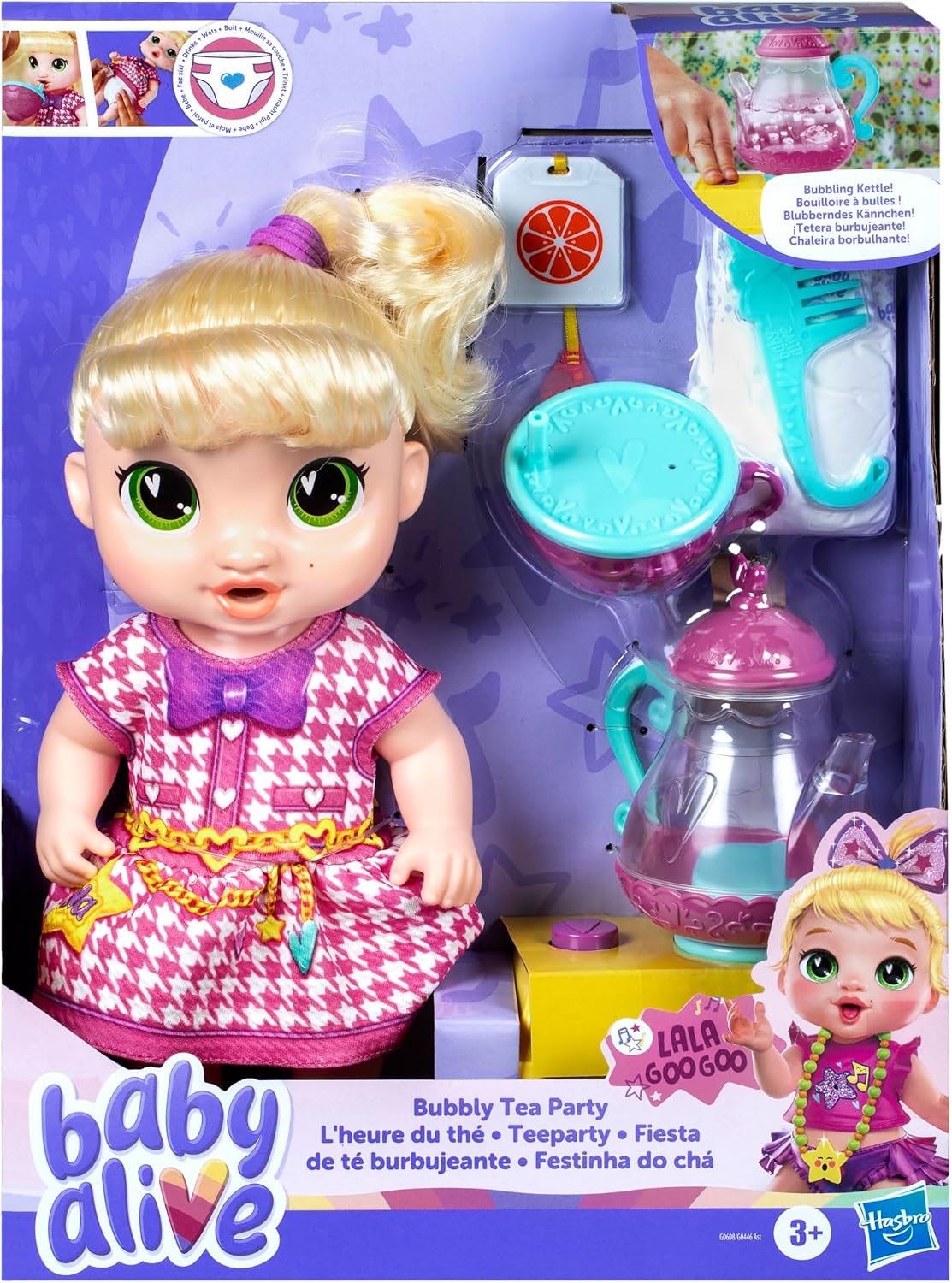 Detalle 2 de Baby Alive poupée Interactive Boit et fait pipi