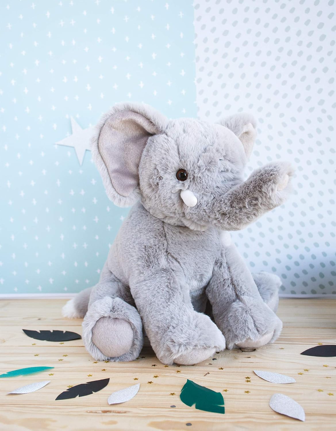 Detalle 2 de Histoire d'ours HO2901 Elephant'dou – grå mjukiselefant, 25 cm