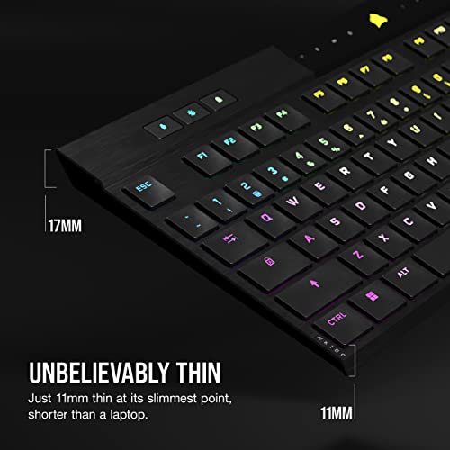 Detalle de Corsair K100 AIR RGB Mechanical Gaming Keyboard – Ultra-Thin, UK Layout
