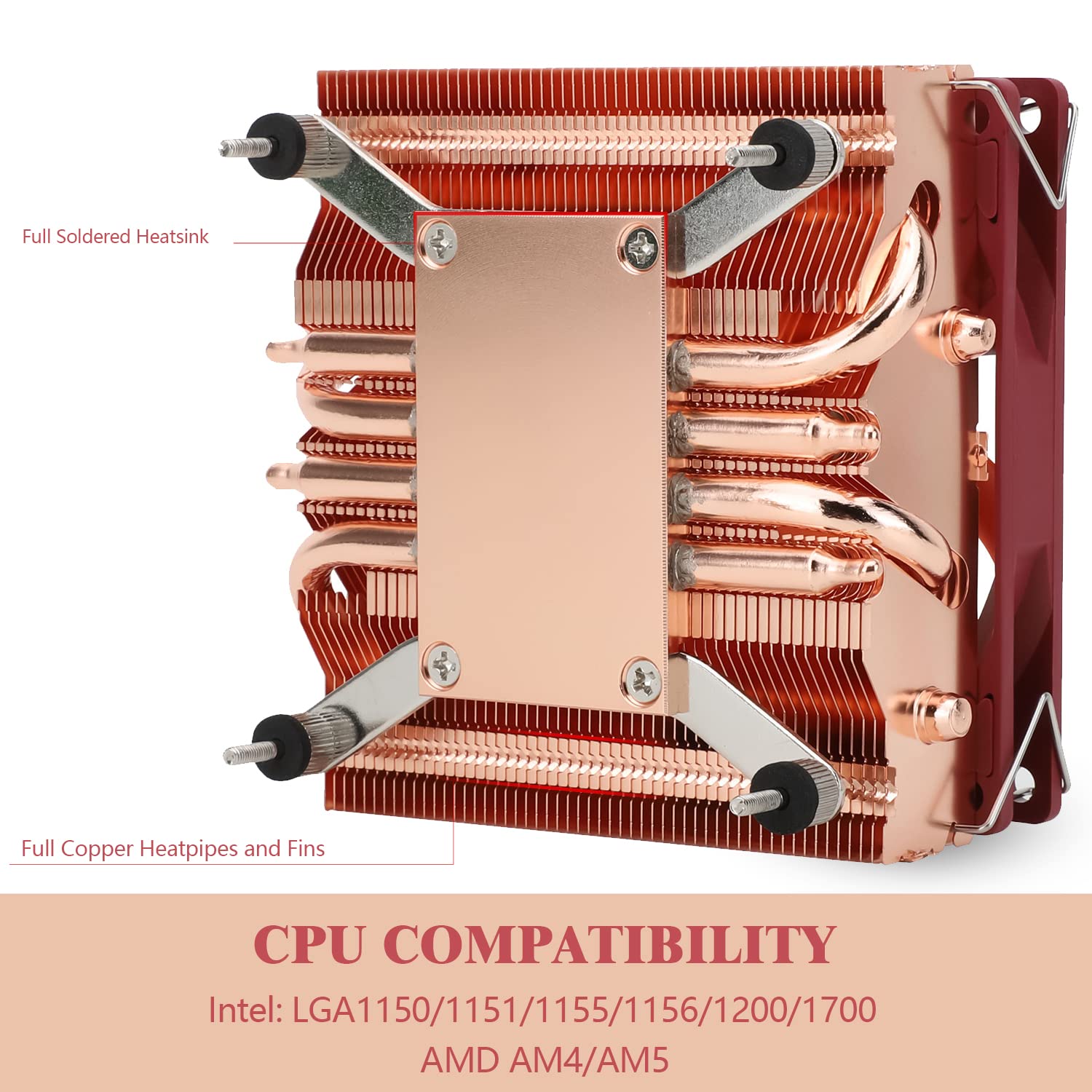 Detalle de Thermalright AXP90-X47 Full Low Profile ITX CPU Cooler