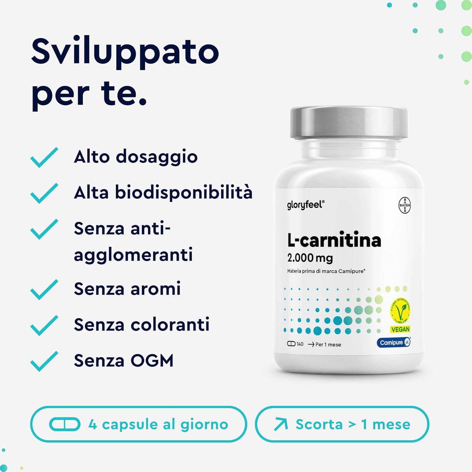 Thumbnail 4 de L-Carnitina 2.000mg Capsule Integratore 💊