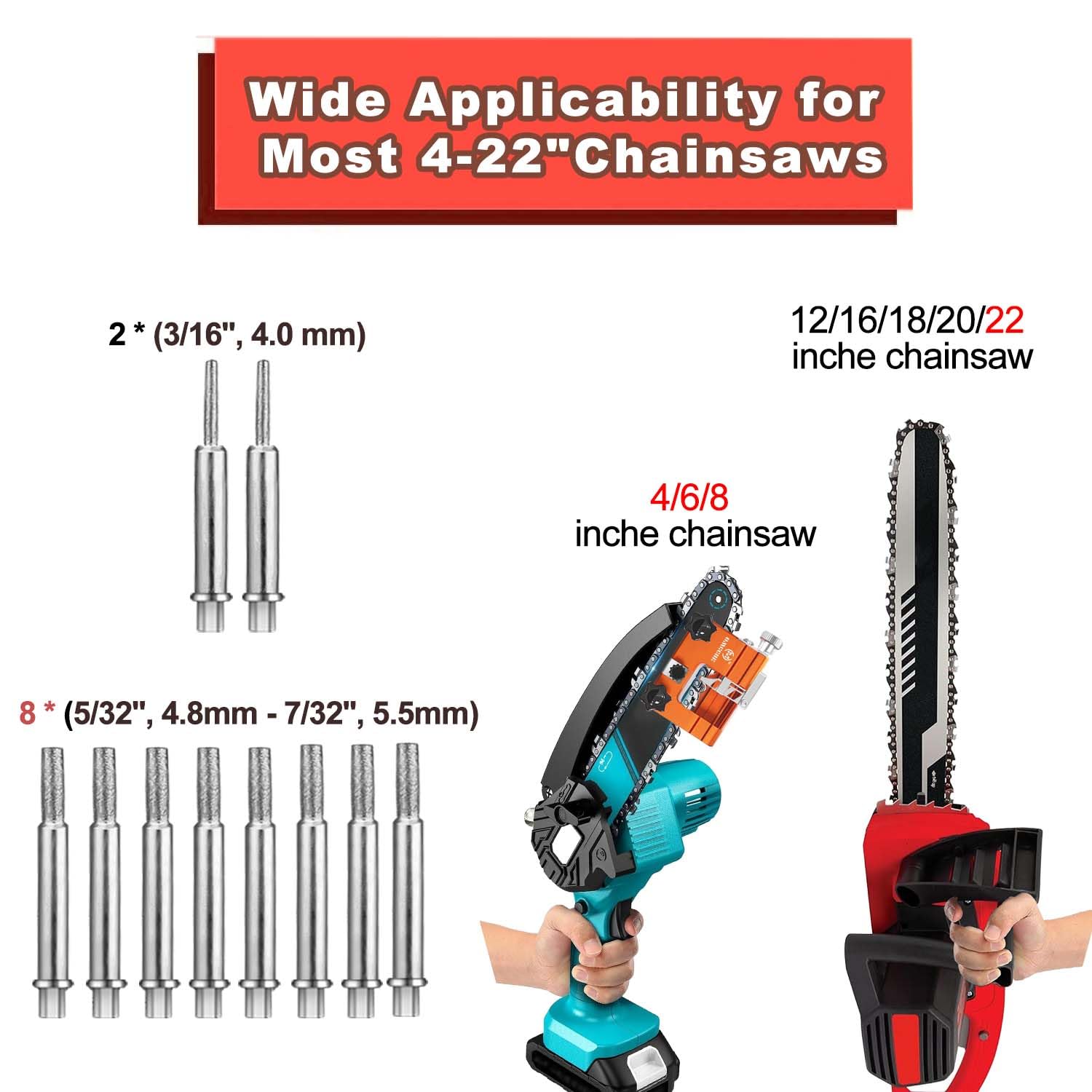 Thumbnail 1 de Chainsaw sharpening jig kit 10 steels