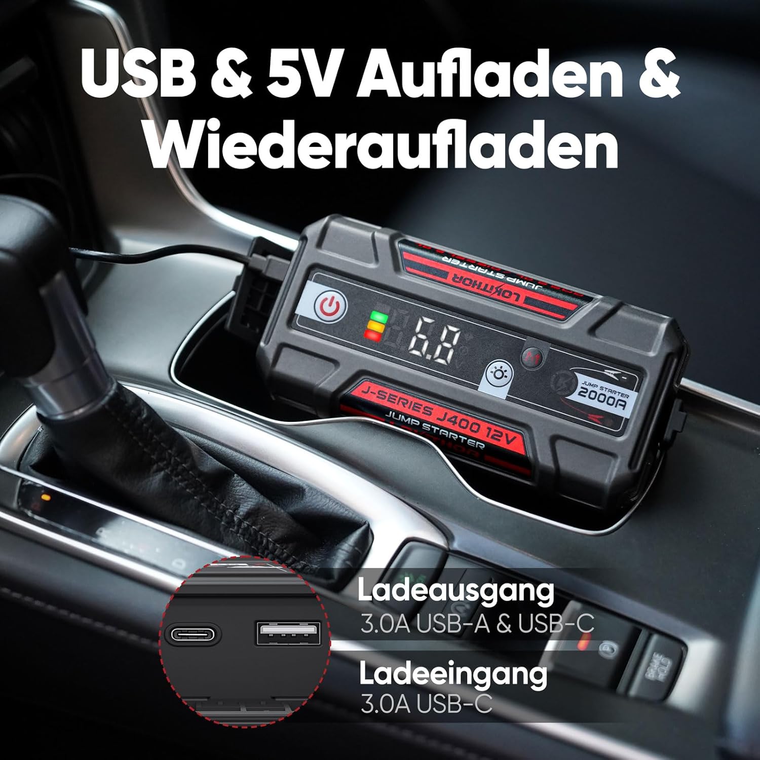 Thumbnail 6 de LOKITHOR J400 Starthilfe Powerbank 2000A – kompakte Allroundlösung für Startups und Notfälle