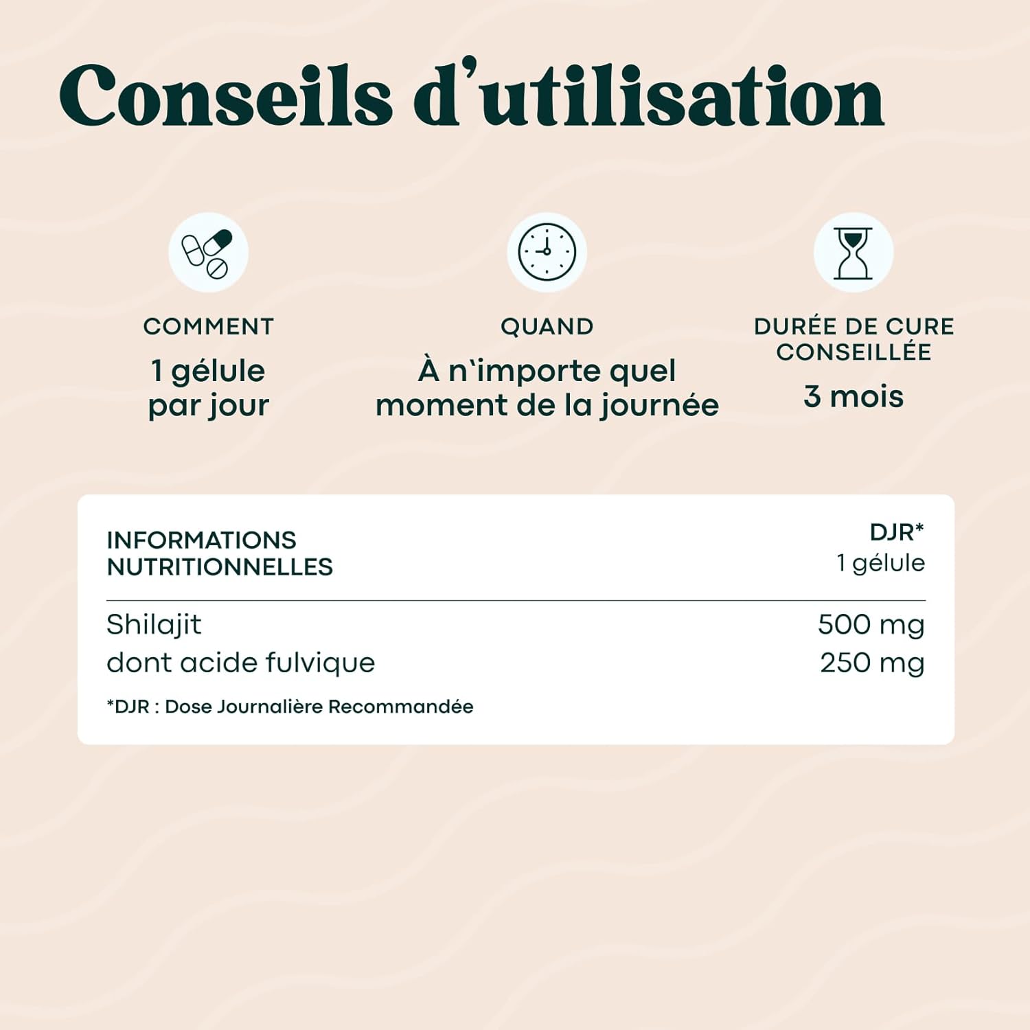 Thumbnail 4 de Shilajit Pure 500 mg – 50% d’acides fulviques (30 gélules) Essentials by Novoma