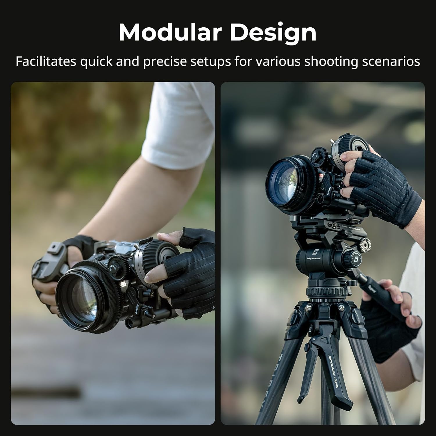 Thumbnail 6 de SMALLRIG Follow Focus F50 4745 – levier d’amortissement dynamique et contrôle AB sur tige 15 mm