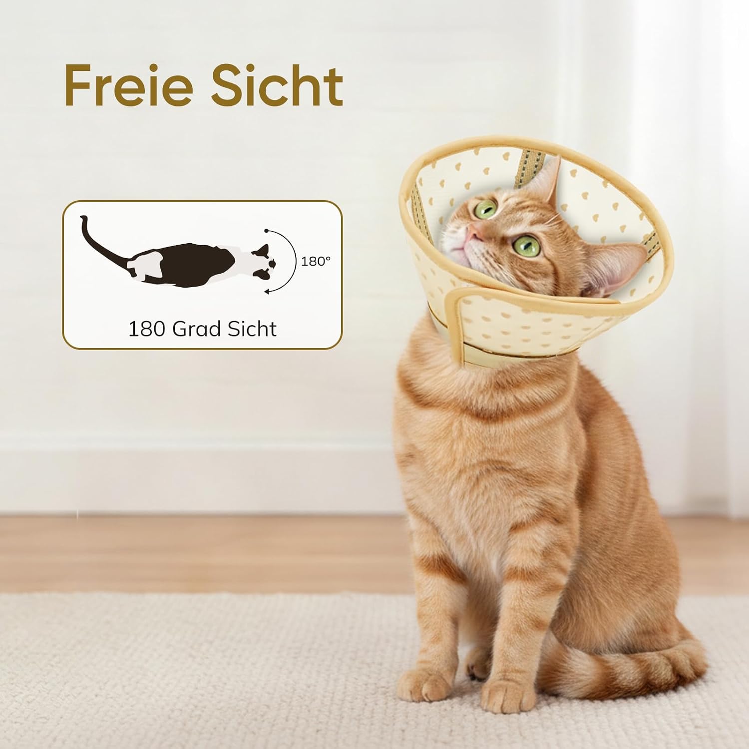 Thumbnail 5 de Supet Weiche Halskrause Katze – luftdurchlässige Netzhalskrause für postoperative Pflege (3 Größen)