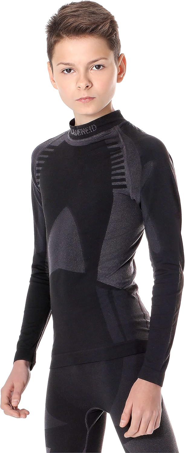 Thumbnail 6 de Ladeheid T-Shirt Thermique à manches longues pour enfant – Col roulé, coupe lâche (LASS0007)