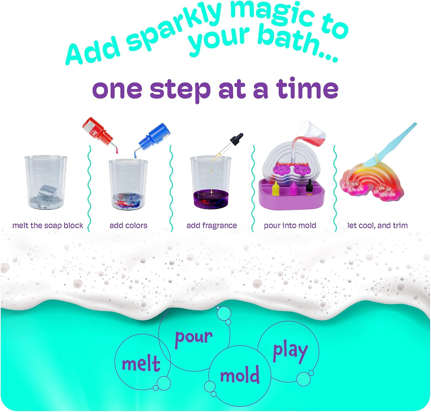 Thumbnail 3 de Dan&Darci Unicorn Soap Making Kit 6+ 🎨