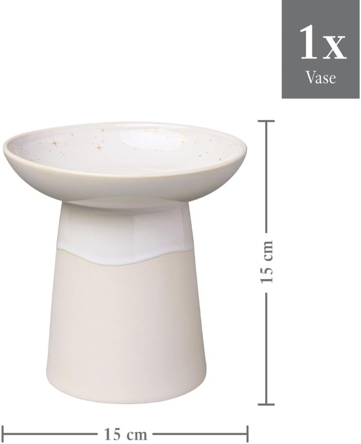 Thumbnail 3 de like. by Villeroy & Boch Winter Glow Vase (15x15x15,5 cm) – Premium-Porzellan-Deko im Pottery-Stil