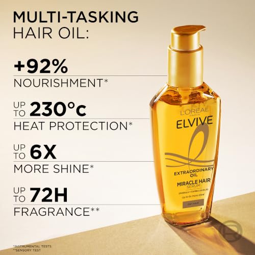 Thumbnail 1 de L'Oréal Paris Elvive Extraordinary Oil Miracle Shine Hair Serum 100ml – a practical, multi-use serum