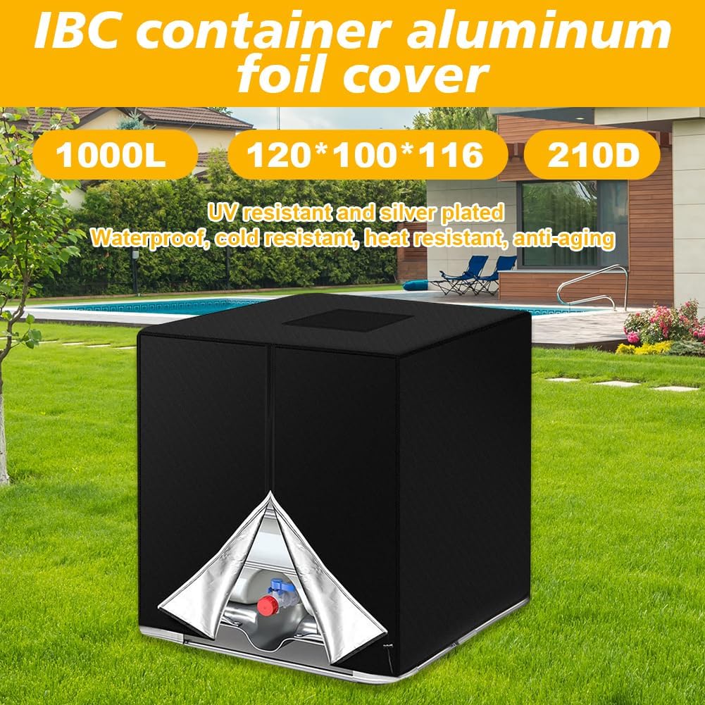 Detalle 2 de HOTUT IBC-tankskydd 1 000 L i 420D Oxford-tyg, vattentätt och UV-skyddande