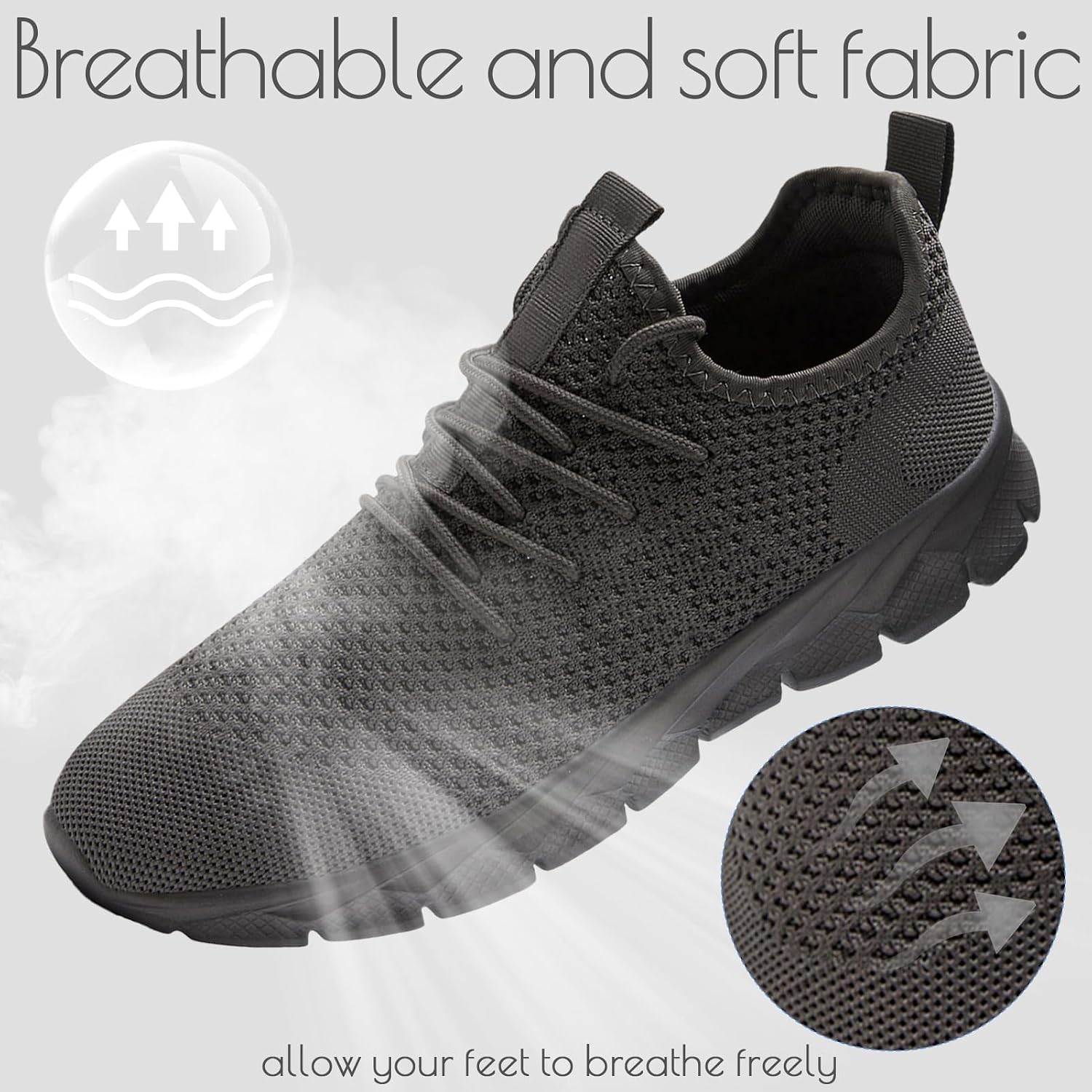 Thumbnail 3 de Oltyutc Mens Trainers: Breathable Mesh Slip-On Shoes for Active Lifestyles