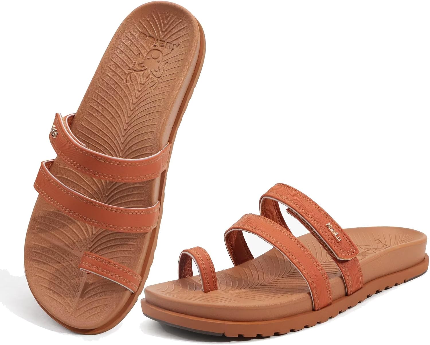 Detalle de KuaiLu Women's Slides Sandals with Arch Support: Lightweight Orthotic Comfort for Everyday Wear