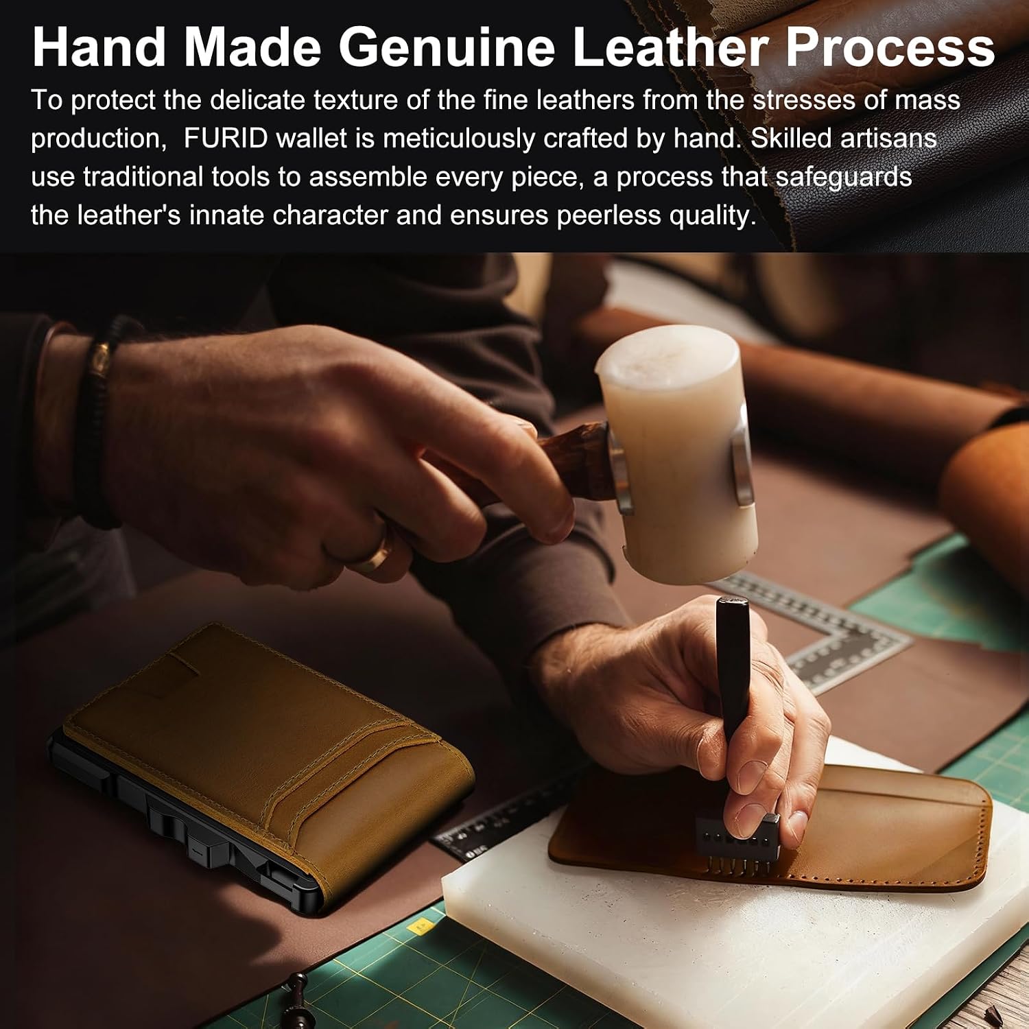 Thumbnail 3 de Genuine Leather RFID Wallet