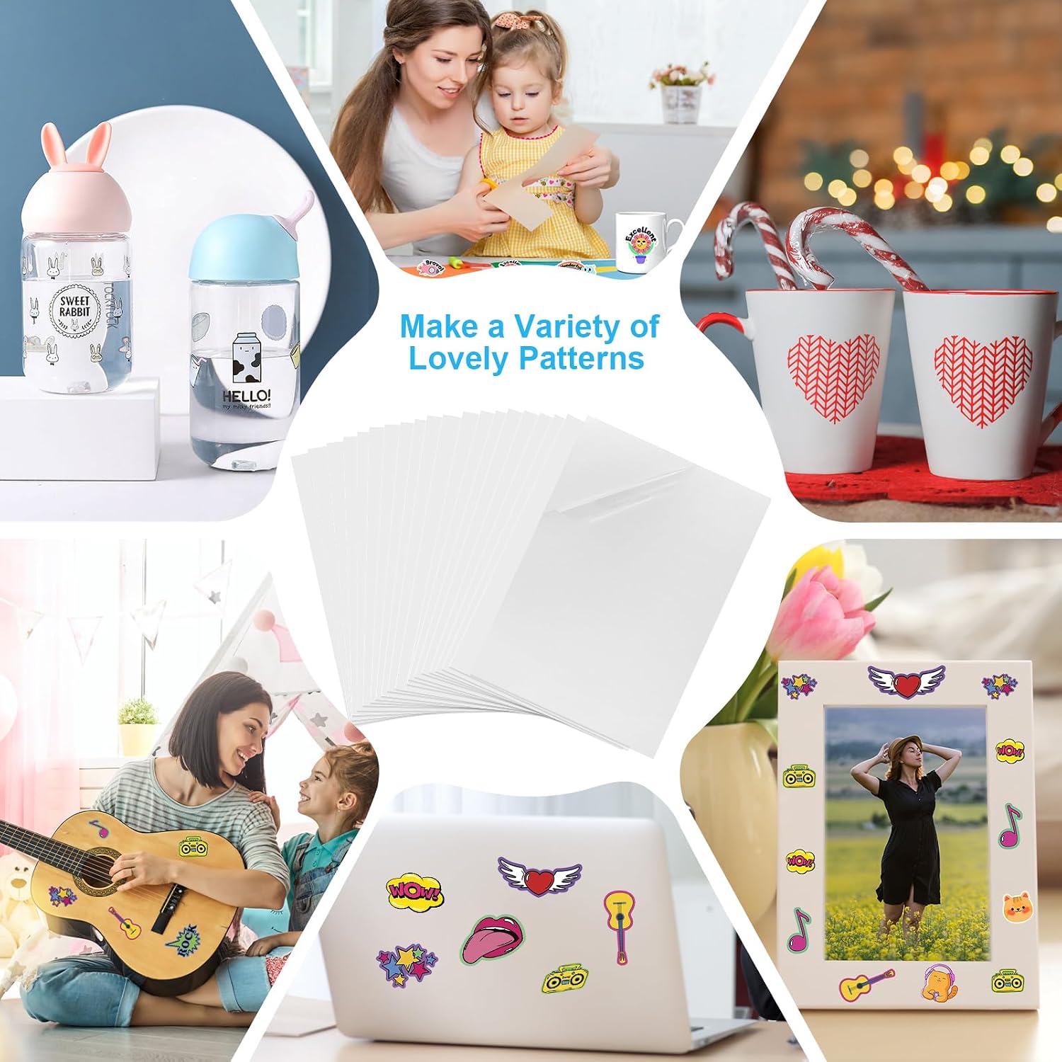 Thumbnail 6 de Nakutita 065 transparante vinyl stickerfolie A4, 20 vellen voor inkjet- en laserprinters