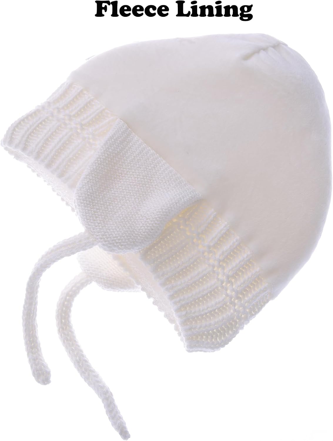 Detalle de Exemaba Baby Warm Hat with Earflaps, Fleece Lining and Chin Strap – Pom-pom Winter Beanie for Toddlers