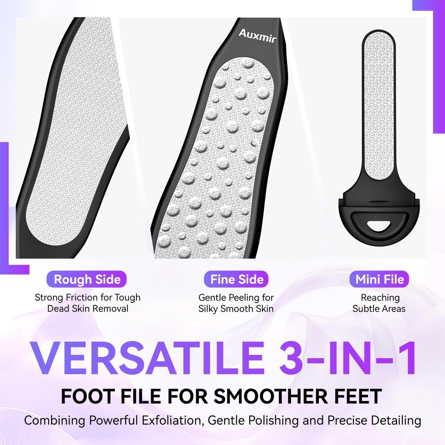 Thumbnail 1 de Auxmir Hornhautentferner Hornhautfeile 3-in-1