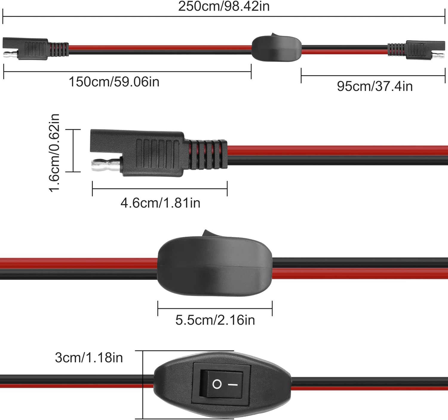 Thumbnail 6 de XMSJSIY SAE extension cable 2.5 m