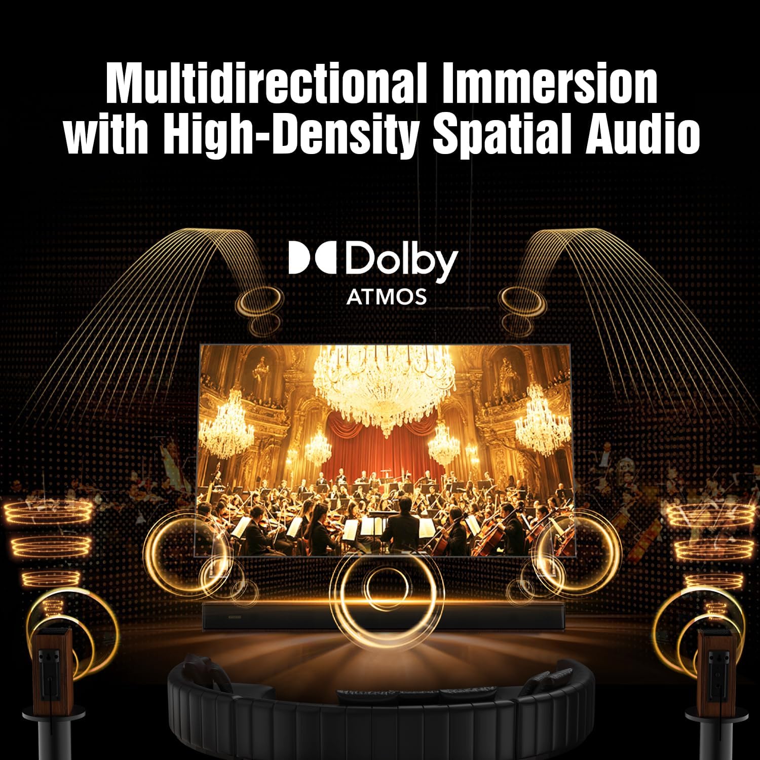 Thumbnail 6 de Hiwill-Audio Flagship 5.3.4 Soundbar with Dolby Atmos (800W) + Wireless Rear Speakers