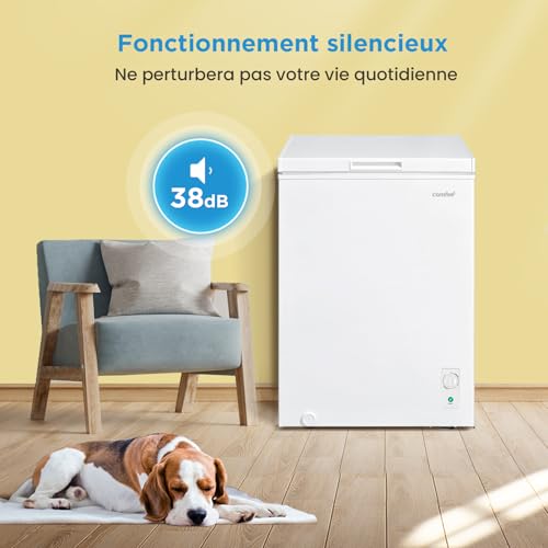 Thumbnail 7 de COMFEE' 99L Congelateur Coffre – Conversion Congélateur/Réfrigérateur, Blanc