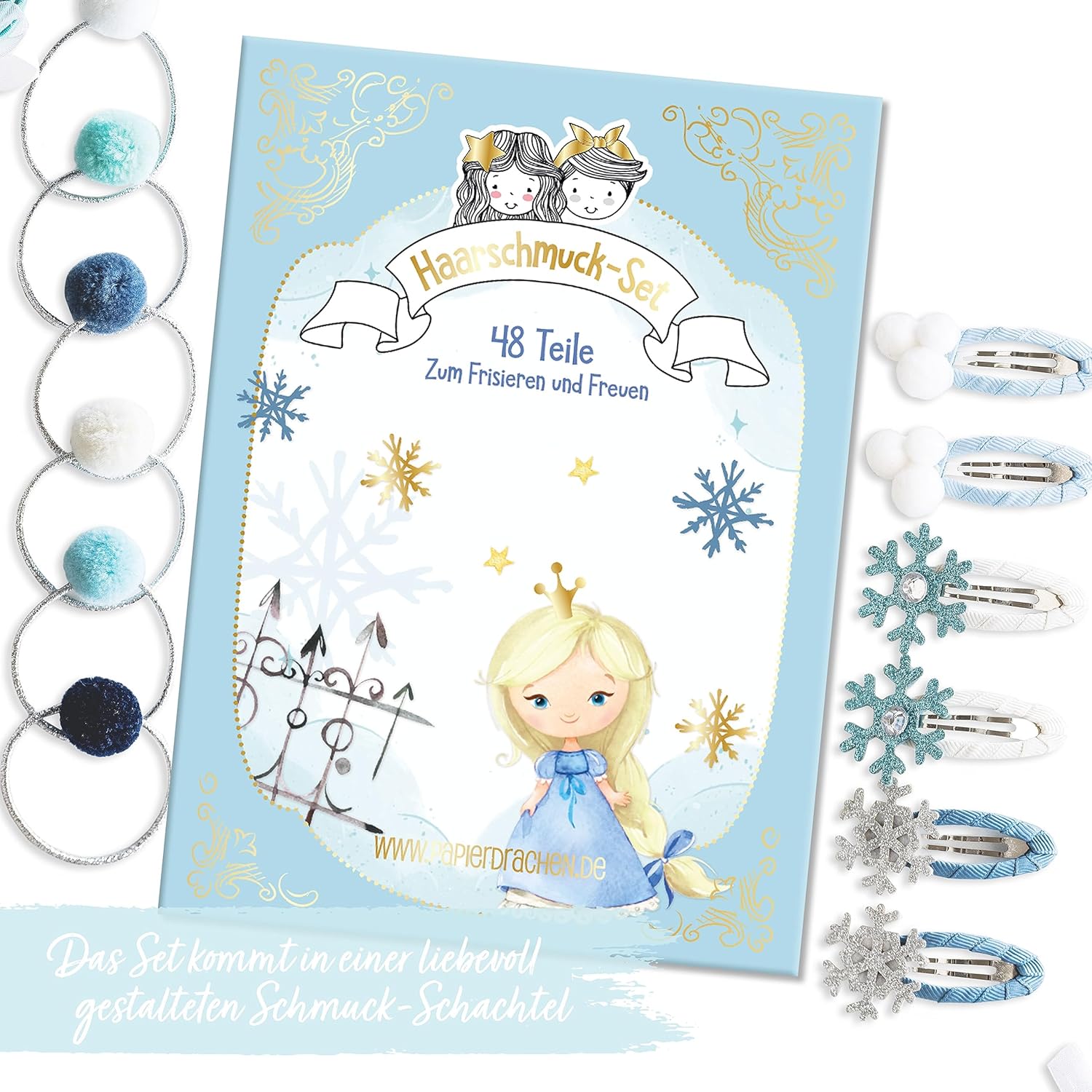 Thumbnail 1 de Papierdrachen Haarspangen Set 48er