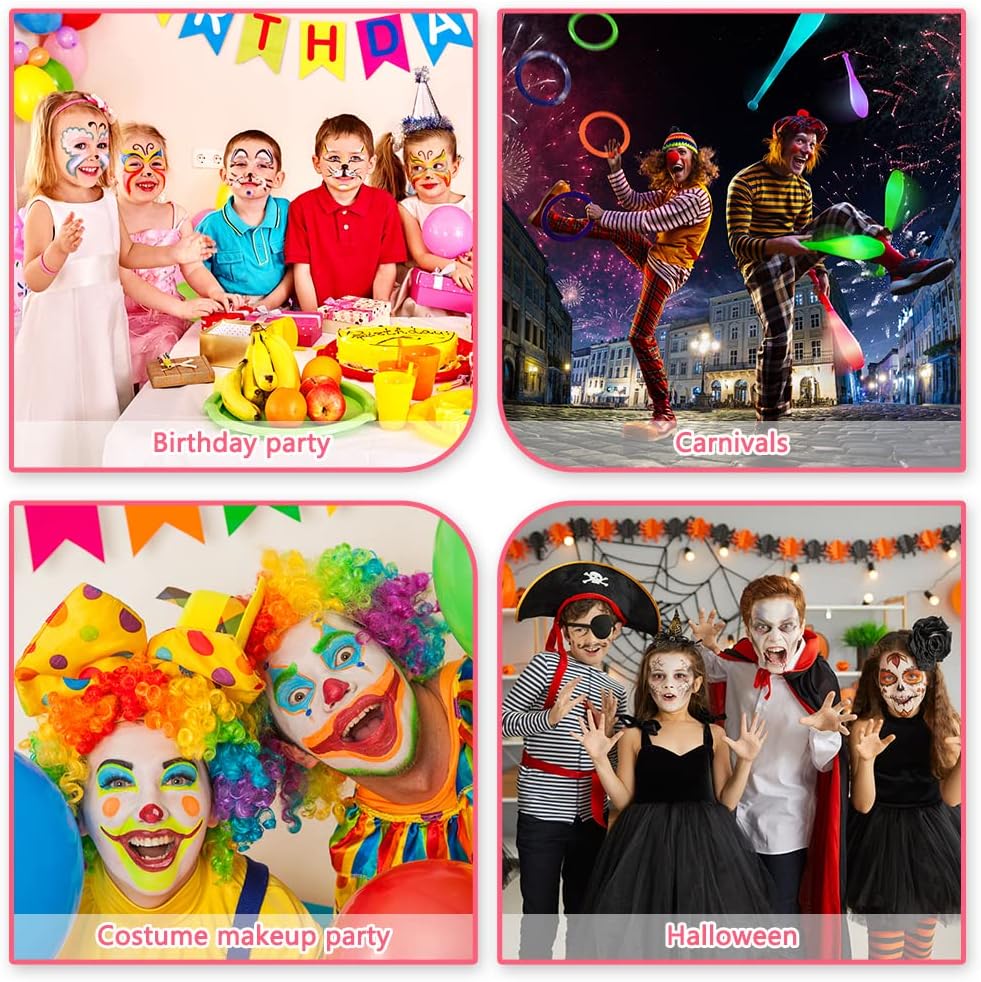 Thumbnail 6 de LOPHE 26-Color Rainbow Face & Body Painting Kit – Safe, Water-Based Birthday Party Set