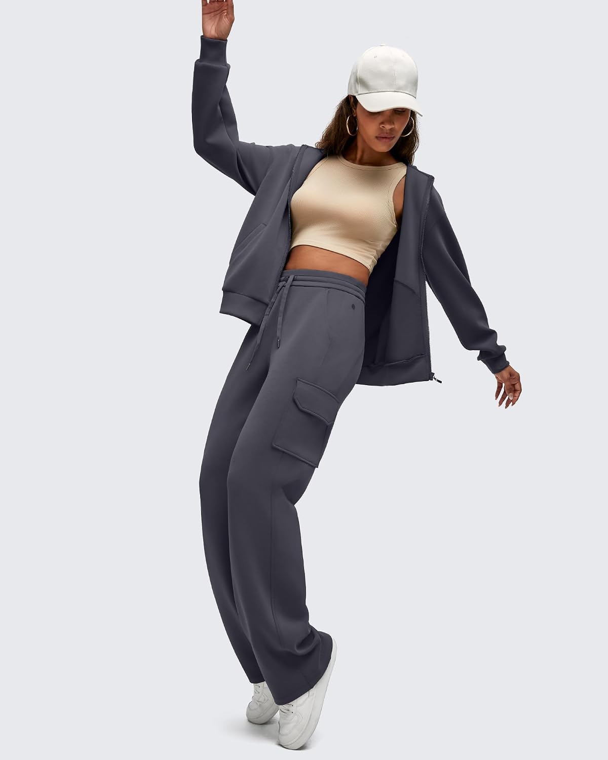 Detalle 1 de G4Free Modal Wide-Leg Cargo Sweatpants
