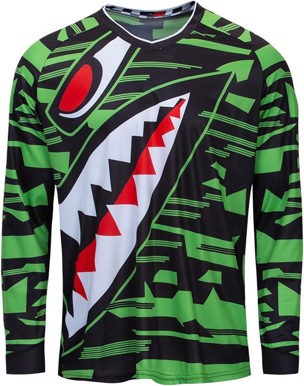 Detalle de PSPORT Dirt Bike Shirts for Men: Motocross Long Sleeve Jersey for Off-Road Riding