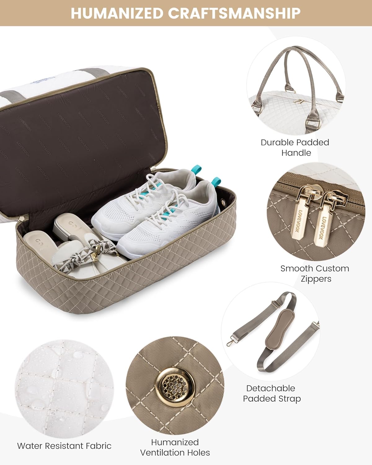 Thumbnail 3 de LOVEVOOK Travel Duffel Bags for Women: Large Carry-On with Shoe Compartment