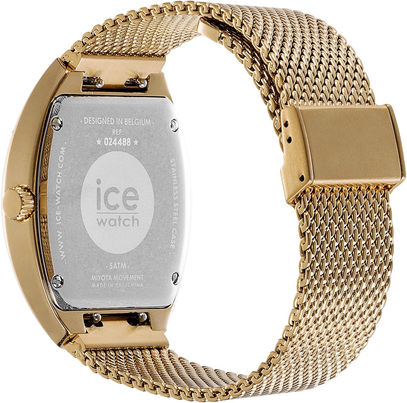 Thumbnail 5 de Ice-Watch Ice Boliday Dome Metal Mesh Gold Damenuhr